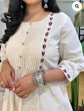 Timeless White Long Kurti