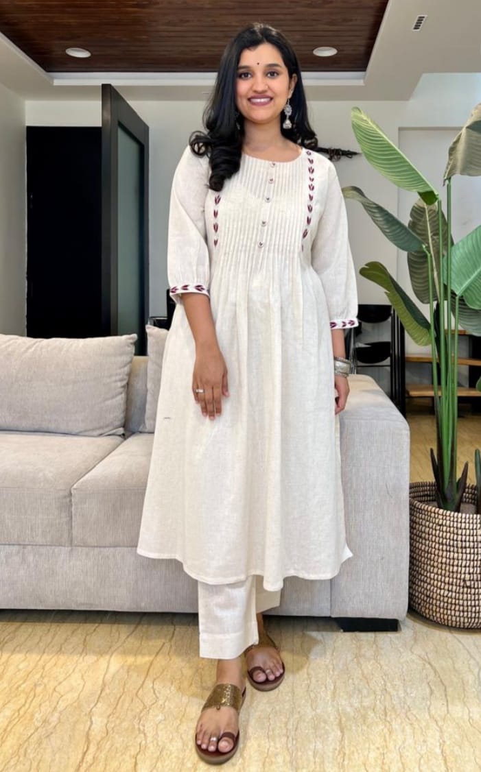 Timeless White Long Kurti