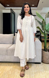 Timeless White Long Kurti