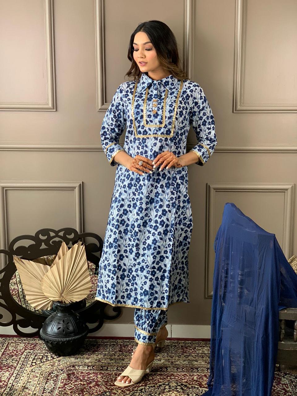 Stunning Blue Kurti