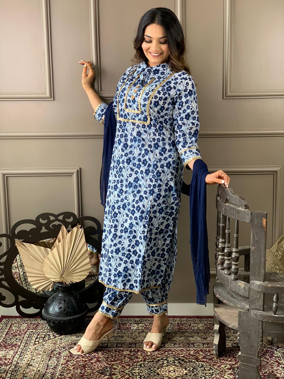 Stunning Blue Kurti