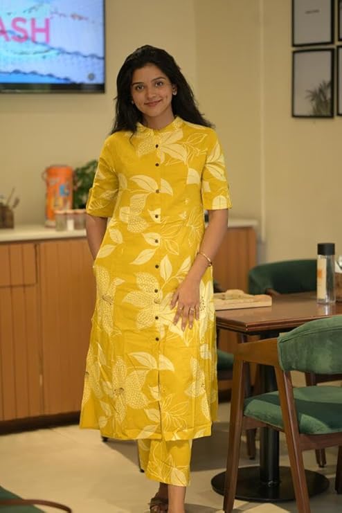 Stylish yellow co-ords set