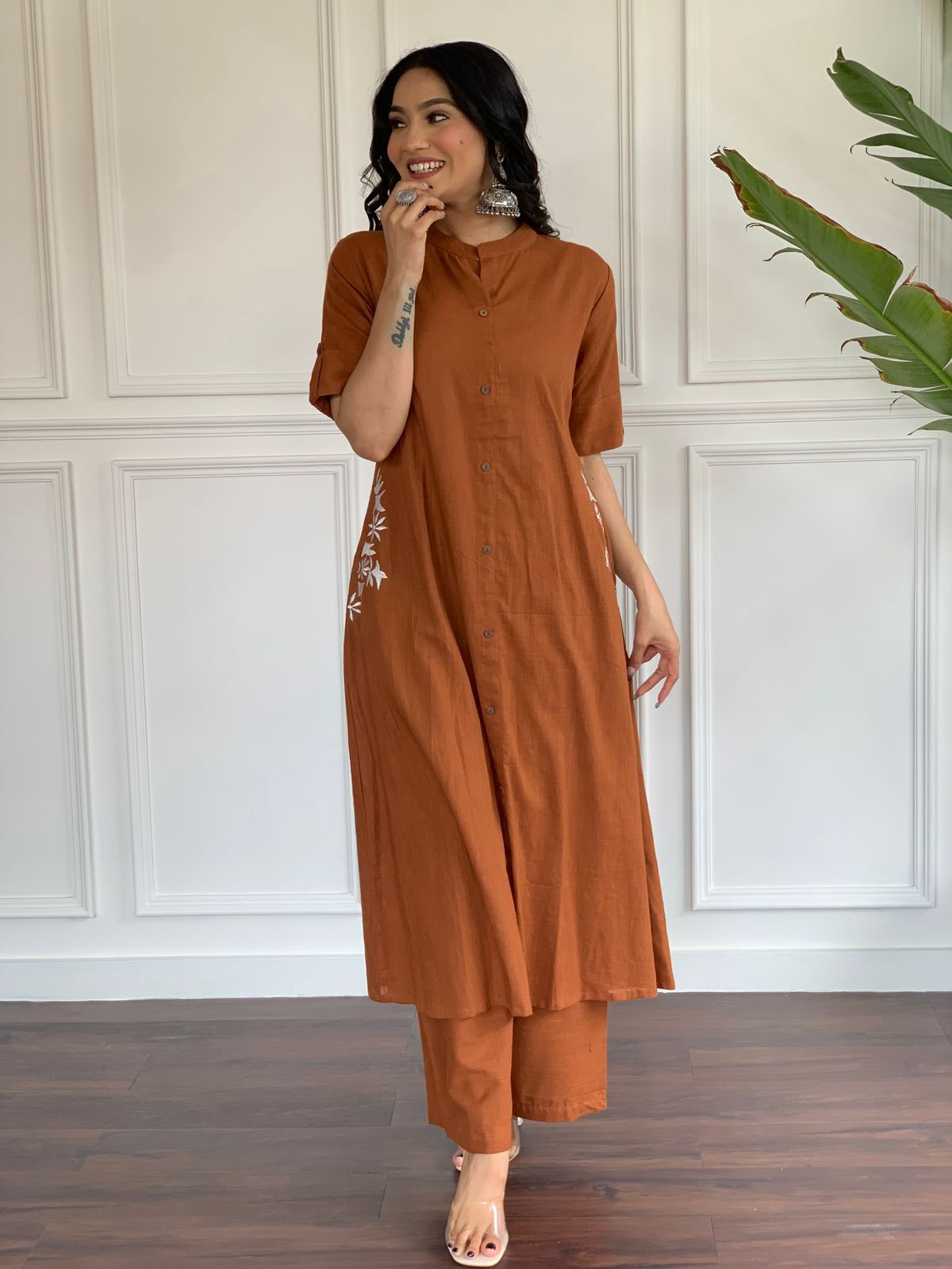 Rich Chocolate Brown Kurti