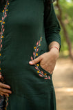 Graceful  Green Kurti for Effortless Elegance