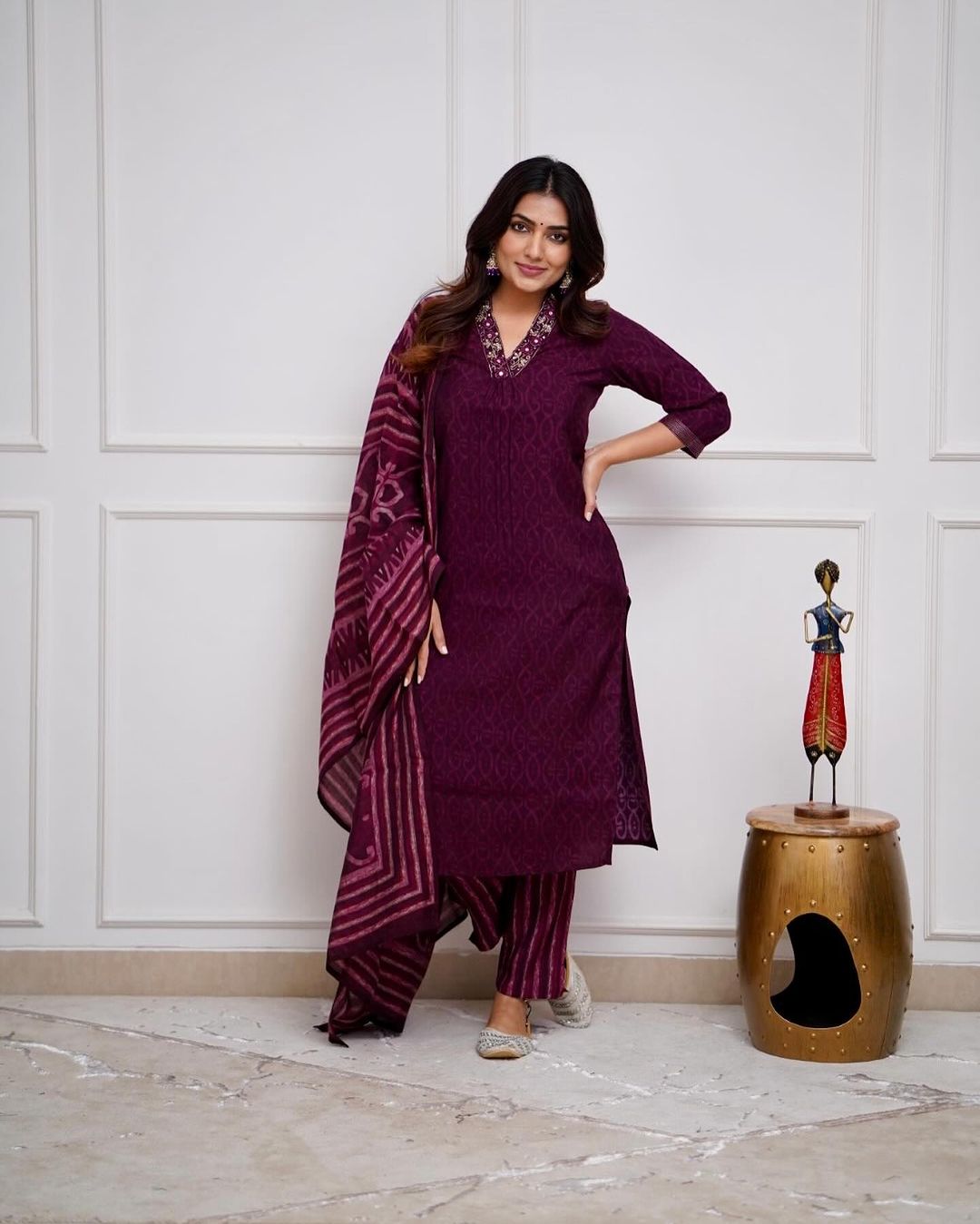 Rich Dark Brown Kurti