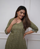 Regal Dark Green Kurti