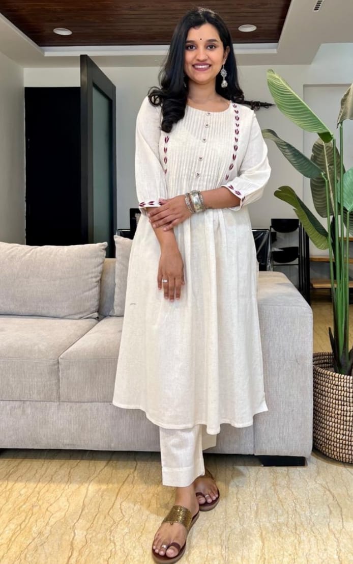 Timeless White Long Kurti